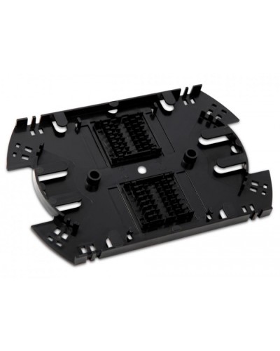 Сплайс-кассета оптическая для боксов FO-19R (аналог КУ-01) с двумя ложементами (без крышки) Hyperline FO-SPL01-HLD-BK в Йошкар-Оле Кроссы оптические Pintop.ru