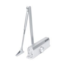 Доводчик NOTEDO DC-110 DA EN3-4, с задержкой закрывания, с рычажной тягой, (коричневый) (RAL8016)