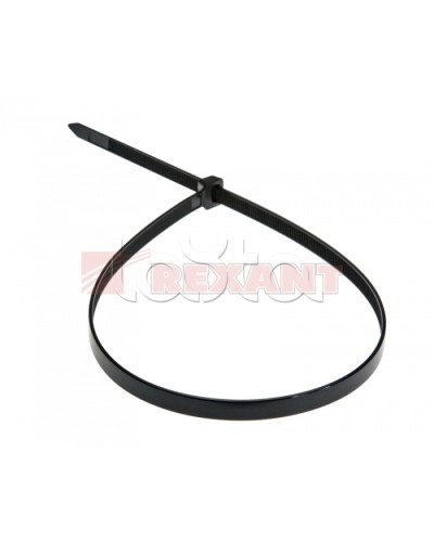 Хомут-стяжка нейлоновый 8х500 мм чёрный (100шт/уп) REXANT 07-0503 в Йошкар-Оле Стяжки-хомуты Pintop.ru
