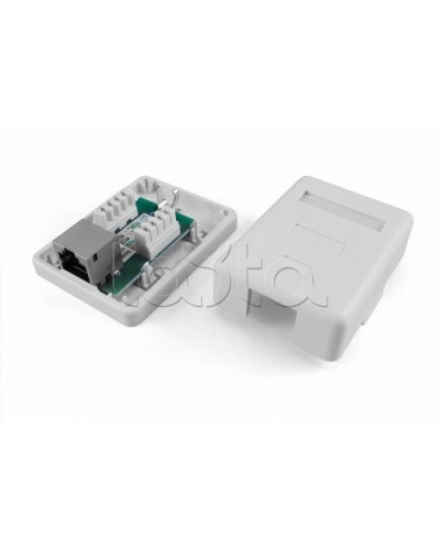 Розетка компьютерная RJ-45(8P8C) Hyperline SB1-1-8P8C-C5e-SH-WH в Йошкар-Оле Розетки компьютерные и телефонные Pintop.ru