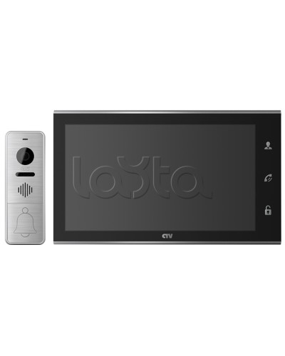 Комплектвидеодомофона CTV-DP4105AHD (черный) в Йошкар-Оле Комплекты домофонов Pintop.ru