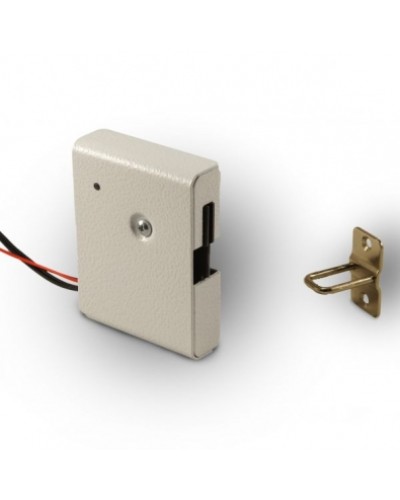 Замок электромеханический с толкателем и датчиком положения двери Promix-SM308.10.1 (белый) в Йошкар-Оле Электромеханические замки Pintop.ru