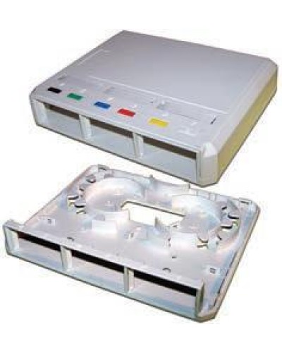 Коробка настенная оптическая на 3 модульные вставки, белая LANMASTER LAN-MB-3FO-WH в Йошкар-Оле Распределительные коробки Pintop.ru