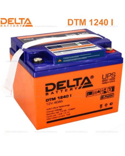 Аккумулятор свинцово-кислотный Delta DTM 1240 I в Йошкар-Оле Электротехническое оборудование Pintop.ru