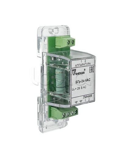 Устройство защиты от импульсных перенапряжений Forteza Блок БГр-24-VAC в Йошкар-Оле Устройства защиты операционных процессоров (ОПС) Pintop.ru