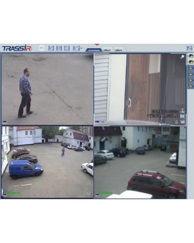 Дополнительный обзорный канал для системы управления поворотными камерами в ручном и автоматическом режиме TRASSIR ActiveDome Fix в Йошкар-Оле Системы видеонаблюдения Pintop.ru