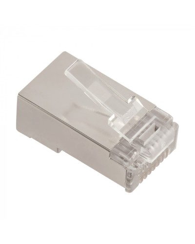 Коннектор RJ45 тип EZ, 8P8C, STP, Cat.5e, универсальный, 50 микрон,100 шт. LANMASTER (LAN-EZ45-8P8C/S5E-100) в Йошкар-Оле Коннекторы и разъемы Pintop.ru