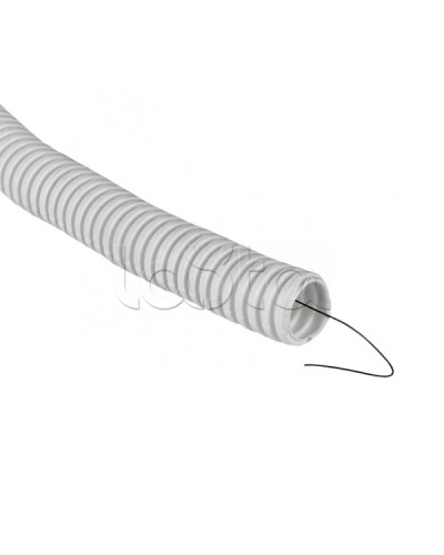 Труба гофр. ПВХ с протяжкой d20 мм (100 м) белая EKF-Plast (tg-z-20-100-white) в Йошкар-Оле Труба гофрированная Pintop.ru