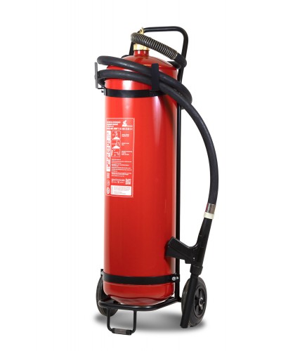 Огнетушитель ПОЖТЕХНИКА ОП-50(з) МИГ Е (10А, 233В-3, С, Е) на тележке с перекр.стволом в Йошкар-Оле Огнетушители Pintop.ru