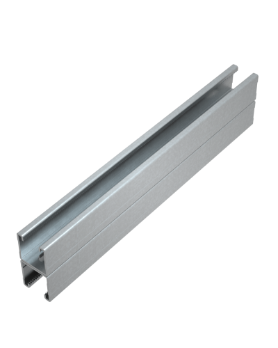 Страт-профиль двойной 41х41 L650 мм s:2,5 HD КМ-Профиль (2STPU41-41-650 HD) в Йошкар-Оле Аксессуары для лотков Pintop.ru