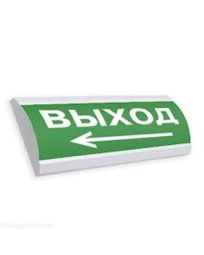 Оповещатель табло световое плоское Электротехника и Автоматика КРИСТАЛЛ-12 НИ ВЫХОД + стрелка влево в Йошкар-Оле Оповещатели Pintop.ru