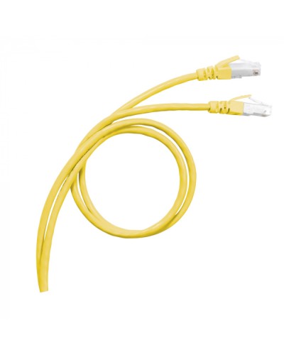 Патч-корд S/FTP, cat. 6а, PVC, 1м, желтый Legrand (051780) в Йошкар-Оле Патчкорды (медные) Pintop.ru