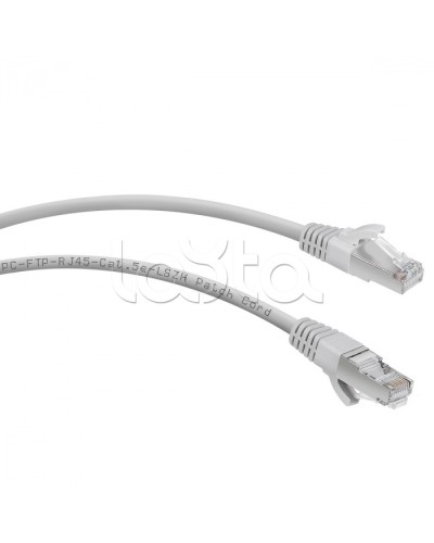 Патч-корд FTP, категория 5е, 1 м, LSZH, экранированный, серый Cabeus PC-FTP-RJ45-Cat.5e-1m-LSZH в Йошкар-Оле Патчкорды (медные) Pintop.ru