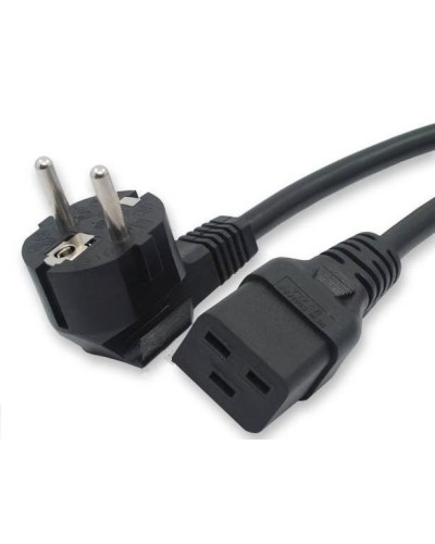 Кабель питания 1,8 м Hyperline PWC-IEC19-SHM-1.8-BK в Йошкар-Оле Патч-корды и пигтейлы Pintop.ru