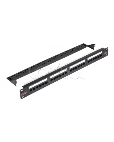 Патч-панель 1U 24 порта RJ45 NIKOMAX (NMC-RP24UE2-1U-BK) в Йошкар-Оле Патч панель Pintop.ru