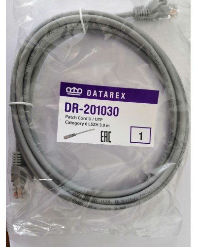 Шнур коммутационный категории 6 Datarex DR-201050 в Йошкар-Оле Патчкорды (медные) Pintop.ru