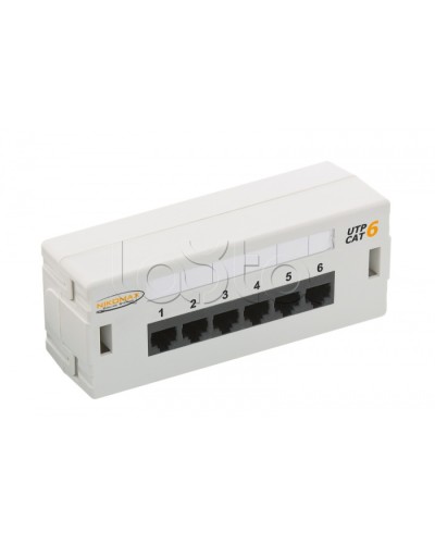 Патч-панель 19, 6xRJ45 NIKOMAX (NMC-WP06UE2-GY) в Йошкар-Оле Патч панель Pintop.ru