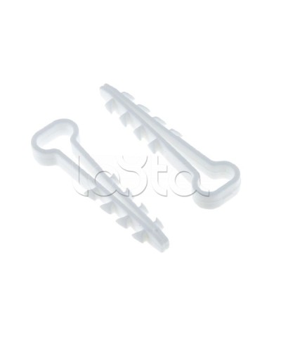 Дюбель-хомут для плоского кабеля (5-8мм) белый (100шт.) EKF PROxima (plc-nccf-5x8w) в Йошкар-Оле Стяжки-хомуты Pintop.ru