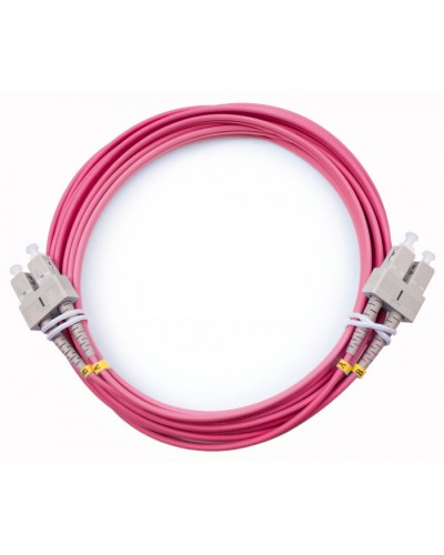 Шнур оптический duplex SC-SC 50/125 mm OM4 5м LSZH Cabeus FOP-50-OM4-SC-SC-5m в Йошкар-Оле Патч-корды оптические Pintop.ru
