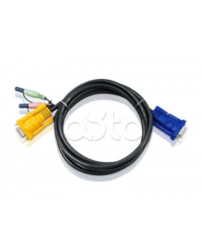 КВМ-кабель с интерфейсами передачи звука, VGA (5м) ATEN 2L-5205A в Йошкар-Оле Видеоусилители, Модуляторы, Делители Pintop.ru