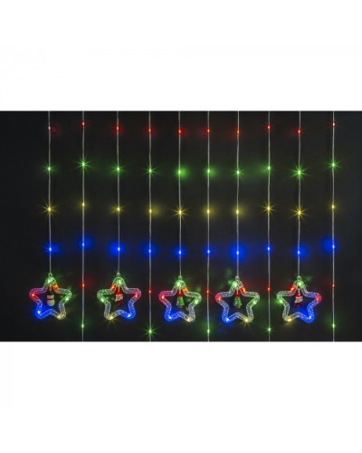 Гирлянда Navigator 95 014 NGF-D035-03 (бахрома звезды и фигурки RGBY 3*0.6м IP20 в Йошкар-Оле Источники света(Лампы) Pintop.ru