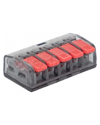 Клемма СМК 221-415 5 отверстий 0.2-4.0 мм2 (50шт.) EKF PROxima (plc-smk-221-415) в Йошкар-Оле Клеммные колодки Pintop.ru