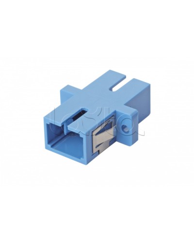 Оптический адаптер OS2, симплекс SC, с фланцами, синий Eurolan (36A-S2-SC-02BU) в Йошкар-Оле Проходные адаптеры и розетки оптические Pintop.ru