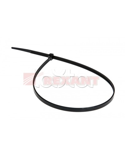 Хомут-стяжка нейлоновый 5х400 мм чёрный (100шт/уп) REXANT 07-0401 в Йошкар-Оле Стяжки-хомуты Pintop.ru