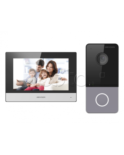 Комплект IP видеодомофона с Wi-Fi Hikvision DS-KIS603-P(C) в Йошкар-Оле Комплекты домофонов Pintop.ru