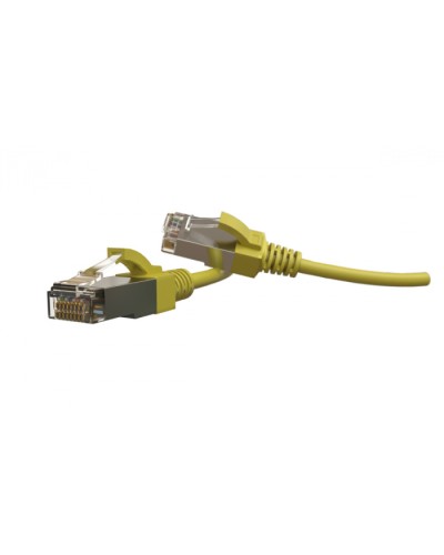 Патч-корд S/FTP Hyperline (PC-LPT-SFTP-RJ45-RJ45-C6-1.5M-LSZH-YL) в Йошкар-Оле Патчкорды (медные) Pintop.ru