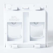 Лицевая панель45x45 мм, для 2 модулей Keystone SPL (500020)