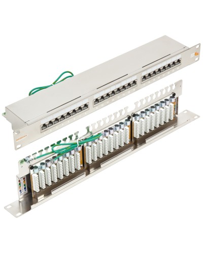 Патч-панель 19, 1U, 24xRJ45 кат.6А NIKOMAX NMC-RP24SA2-1U-MT в Йошкар-Оле Патч панель Pintop.ru