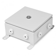 Коробка монтажная огнестойкая металлическая герметичная КМОМГ (12к х 2,5мм) 200х200х60 IP 54 (6 вводов) ПожТехКабель (076-404)