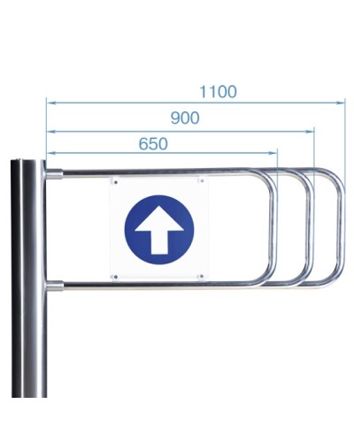 Створка для стойки калитки PERCo-AG-900 (900мм) в Йошкар-Оле Ограждения Pintop.ru
