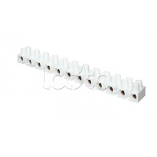 Колодка клеммная (16мм.) 30А полистирол белая (10шт.) EKF PROxima (plc-KK-16-30-ps-w)