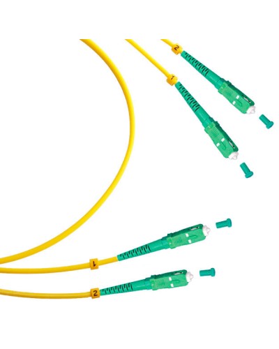 Шнур оптический duplex SC/APC-SC/APC 9/125 sm 3м LSZH Cabeus FOP(d)-9-SC/APC-SC/APC-3m в Йошкар-Оле Патч-корды оптические Pintop.ru