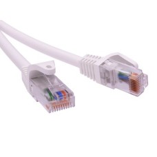 Патч-корд неэкранированный CAT5E U/UTP 4х2, LSZH, белый, 1м DKC RN5EUU4510WH