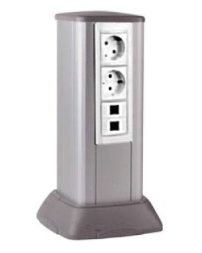 Миниколонна алюминиевая, 0.25м, цвет чёрный DKC (19523) в Йошкар-Оле Аксессуары для кабель-канала Pintop.ru