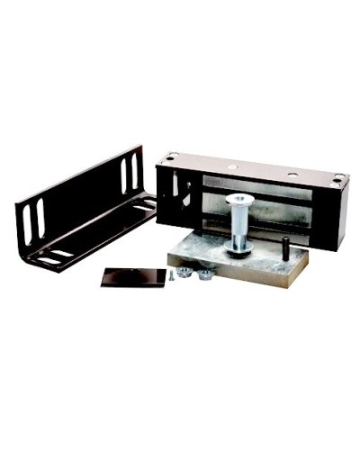 Замок электромагнитный Олевс М2-300 с уголком черный в Йошкар-Оле Электромагнитные замки Pintop.ru