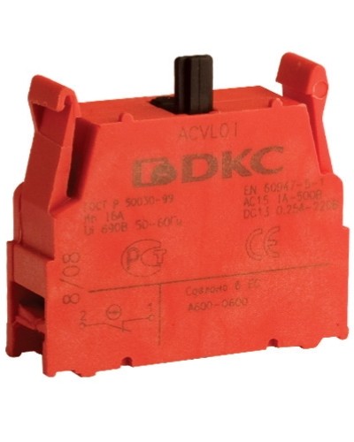 Блок контактный с клеммными зажимами (нормально-замкнутый) DKC ACVL01 в Йошкар-Оле Клеммные колодки Pintop.ru