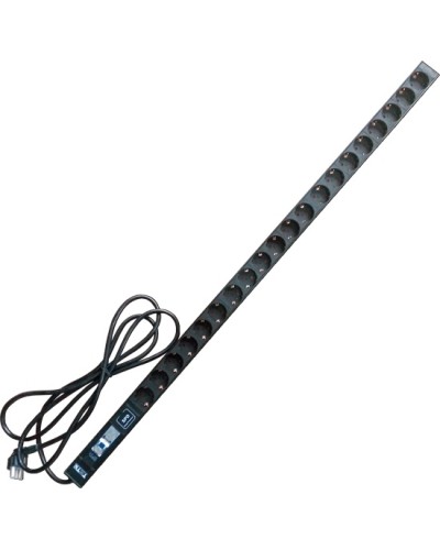 Блок розеток вертикальный 20xSchuko, 250V, 16A, шнур 3 метра, вилка Schuko TWT TWT-PDV-20GS-GP в Йошкар-Оле Блоки розеток Pintop.ru