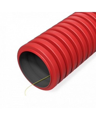 Труба гофрированная двустенная ПНД гибкая тип 450 (SN29) с/з красная d40 мм (20м/уп) Промрукав (PR15.0268) в Йошкар-Оле Труба гофрированная Pintop.ru
