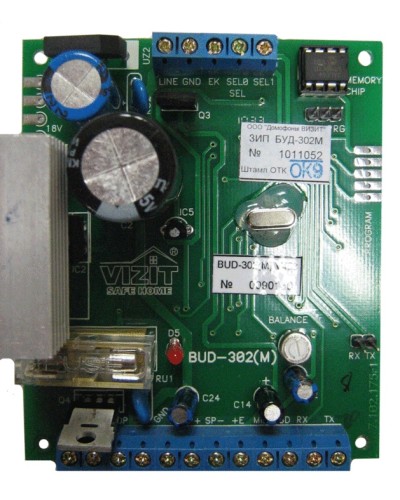 Плата печатная в сборе Vizit ЗИП БУД-302М в Йошкар-Оле Аксессуары для многоабонентных систем Pintop.ru