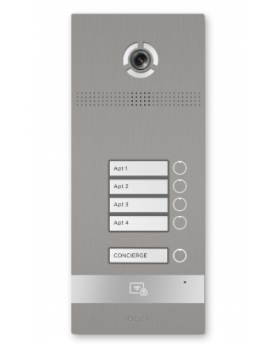 Вызывная панель BAS-IP BI-04FBI SILVER в Йошкар-Оле Вызывные видеопанели малоабонентные Pintop.ru