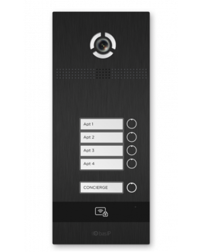 Вызывная панель BAS-IP BI-04FBI BLACK в Йошкар-Оле Вызывные видеопанели малоабонентные Pintop.ru