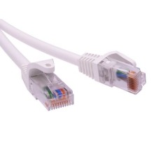 Патч-корд неэкранированный CAT5E U/UTP 4х2, LSZH, белый, 3м DKC RN5EUU4530WH
