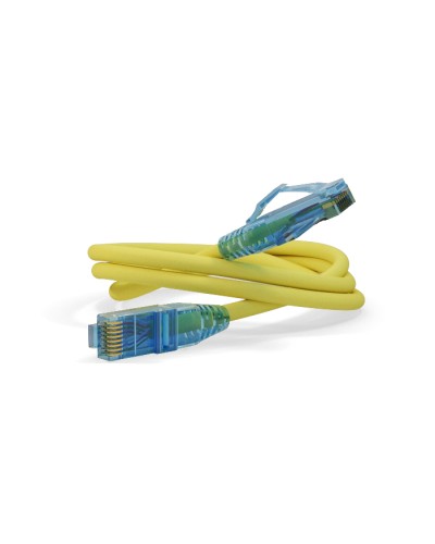 Патч-корд RJ45-RJ45, 4 пары, UTP, кат.6, LSZH (0,5м) Hyperline PC-LPM-UTP-RJ45-RJ45-C6-0.5M-LSZH-YL в Йошкар-Оле Патчкорды (медные) Pintop.ru