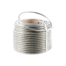 Трос стальной в ПВХ изоляции d=10.0 мм, катушка 50 метров REXANT (09-5300)