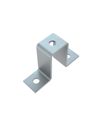 Прямоугольная скоба для двойного страт-профиля 41х82 мм HD КМ-Профиль (PS41-82 HD) в Йошкар-Оле Держатели, клипсы, скобы Pintop.ru