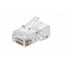 Вилка RJ45 Q-PLUG, категория 6, UTP, для полевой установки, без цвета, упаковка 50 штук Eurolan (13A-U6-11WT)